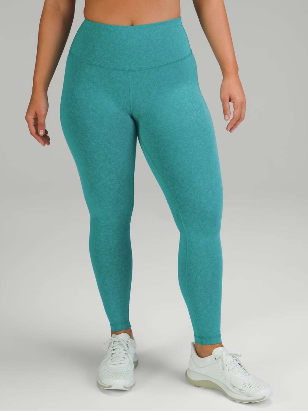 Lululemon Wunder Train Maldives Green Contour Fit High-Rise Tights 25” - Size 10